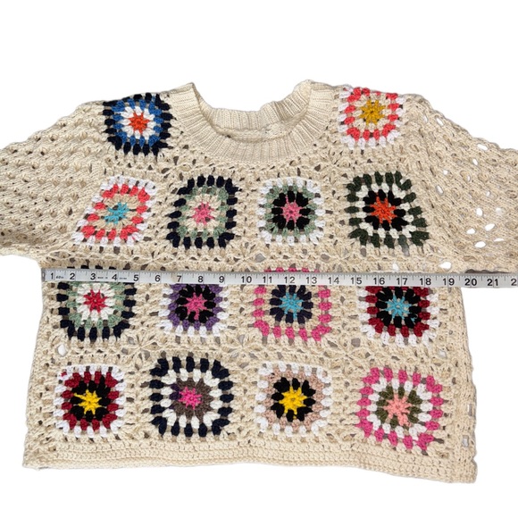 Multicolor Crochet Sweater - Picture 6 of 8